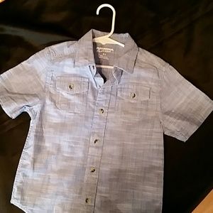 Boys 5 chambray/linen like shirt